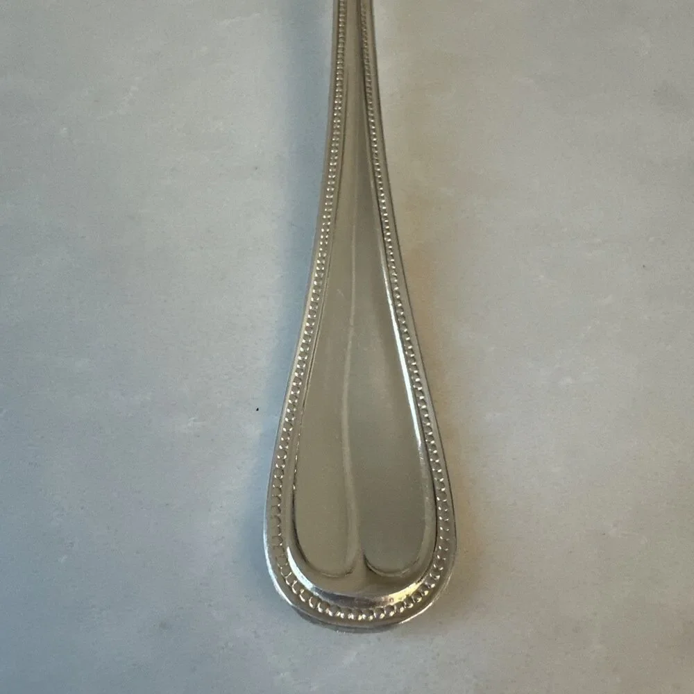 Reed & Barton Beaded English Gentry Silverplate Cocktail Seafood Fork Set of 4